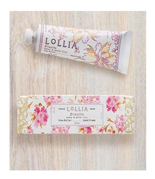 Lollia Breathe Petite Treat Handcreme with Peony and White Lily