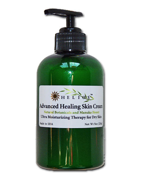 Helios Advanced Healing Skin Cream Botanical Manuka Honey Bee for Dry Skin 8 oz. Pump