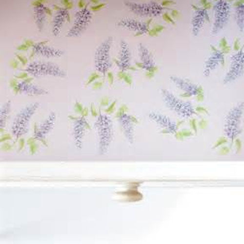Lilac Floral Purple Drawer Liners