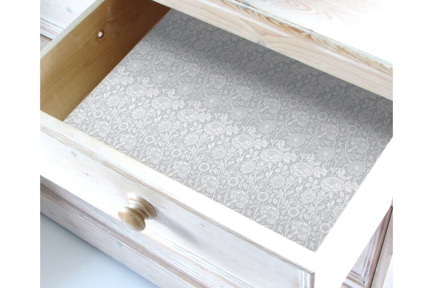 Gray Lily William Morris Design Drawer Liners England Boxed
